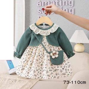 ワンピース花柄入園式子供服 女の子入学式卒園式子供きれいめ