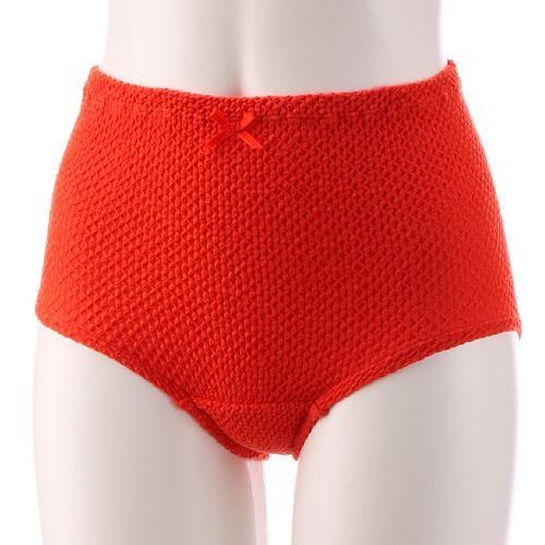 エトワール841 赤 Lサイズ ベーシック ずりあがらないコットンショーツ エトワール海渡 フルバッ...