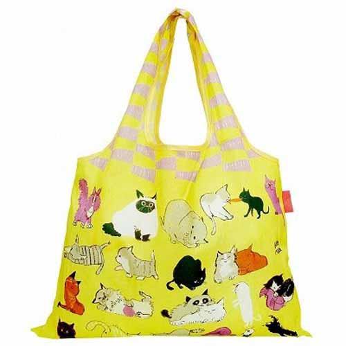 2WAYエコバッグ 猫まみれ DESIGNERS JAPAN ネコ