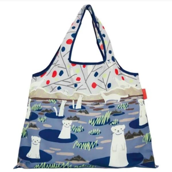 2WAYエコバッグ 雪が溶けたら オコジョ DESIGNERS JAPAN