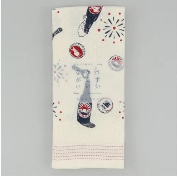 てぬぐいタオル 布ごよみ 花火でカンパイ 今治の日本製 夏