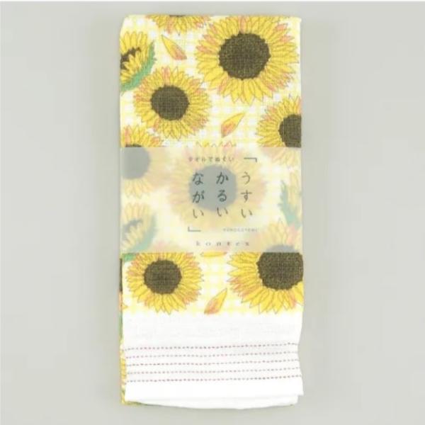 てぬぐいタオル 布ごよみ ひまわり 今治の日本製 花柄