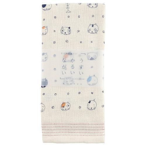 てぬぐいタオル 布ごよみ ネコ 今治の日本製