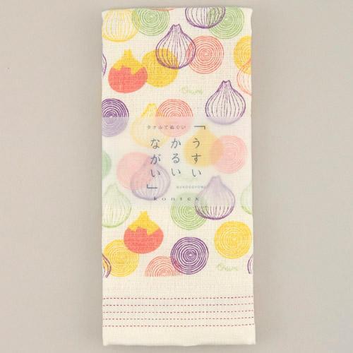 てぬぐいタオル 布ごよみ オニオン たまねぎ 今治の日本製 野菜柄