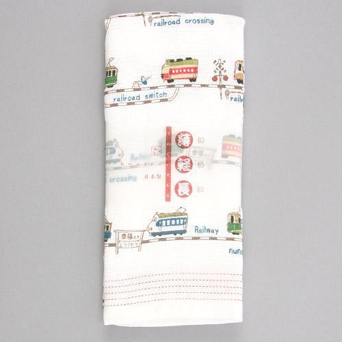 てぬぐいタオル 布ごよみ 鉄道 今治の日本製 乗り物