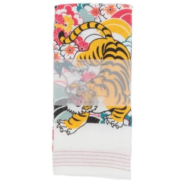 てぬぐいタオル 布ごよみ タイガー&amp;ドラゴン 今治の日本製 虎 寅 龍 竜 縁起縁起物