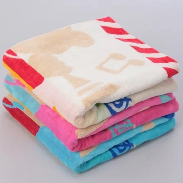 大判バスタオル レインボーベア パレード タオルケット 今治タオルの日本製