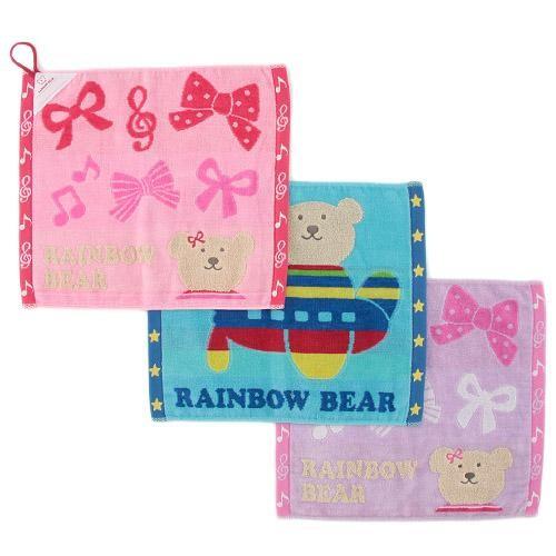 ループ付きタオル ウォッシュタオル レインボーベア スキップ 今治タオルの日本製 ひも付きタオル ル...