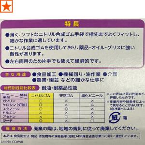 ニトリル手袋 エステー 991 モデルローブ ...の詳細画像3