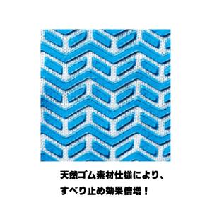 すべり止め軍手 ゴム手袋 グリップ ブルー L...の詳細画像3