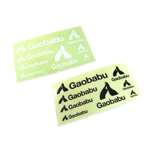 ガオバブ(Gaobabu)Gaobabuステッカー（切り抜き8種タイプ）ブラック ホワイト 22cm×11.5cm オリジナル ブランド ロゴ シール ステッカー ステッカーチューン｜gaobabushop