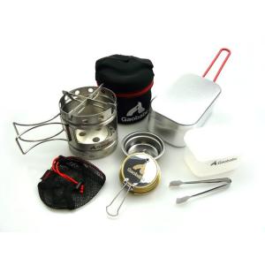 ガオバブ(Gaobabu)　Gaobabuキャリボ風防＋固形燃料ツール＋メスティンTR-310のセット GSET-15