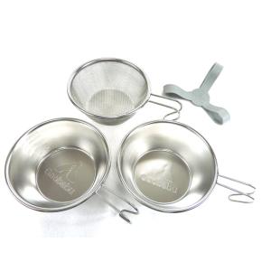 ガオバブ Gaobabuシェラカップ300ml 2個とシェラカップ型ザルのセット GSET-18