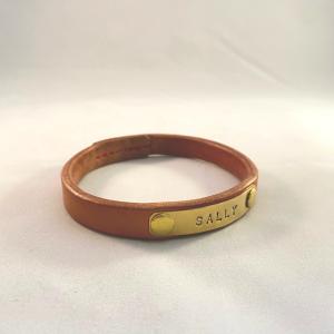 ネームチョーカー／オイルレザー