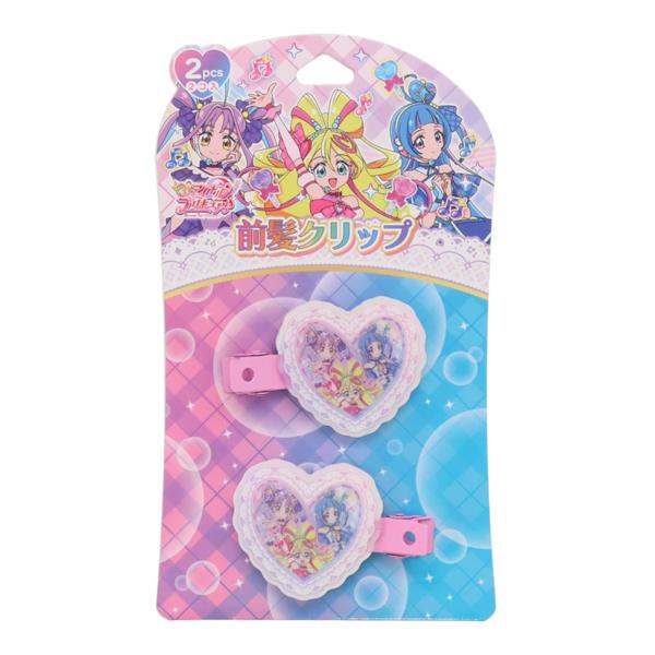 前髪クリップ キミとアイドルプリキュア ヘアー ヘアピン キャラクター ヘアクリップ 髪留め ヘアア...