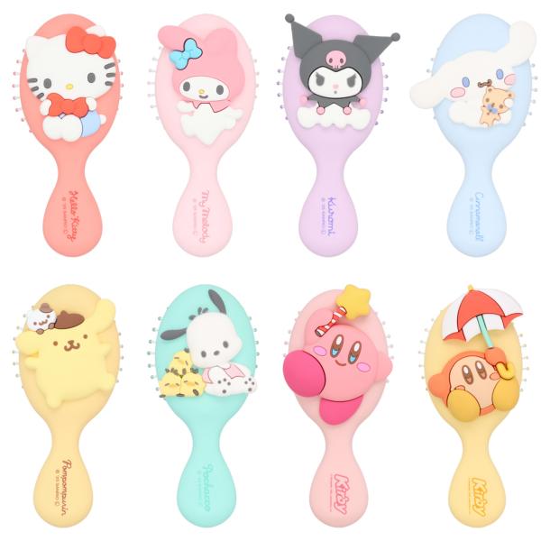 ミニヘアブラシ ハローキティ マイメロディ クロミ シナモロール ポムポムプリン ポチャッコ カービ...