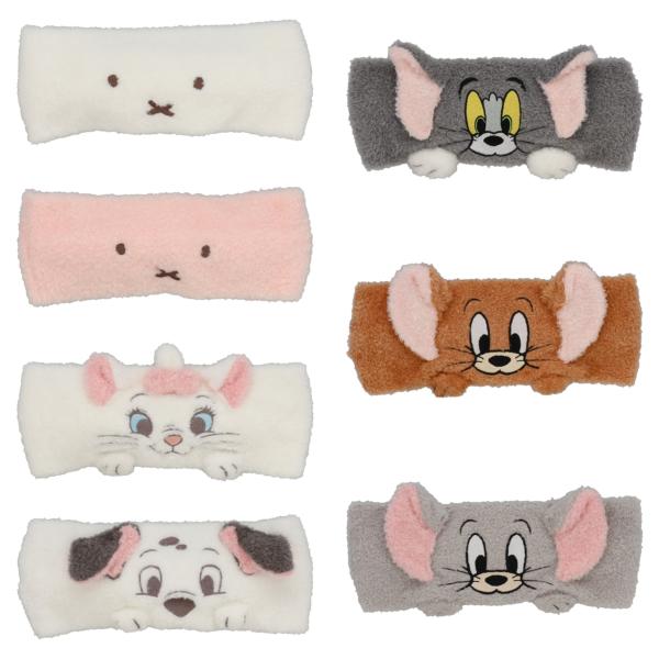 ポーチ付きヘアターバン miffy ディズニーマリー 101匹わんちゃん TOM JERRY TUF...