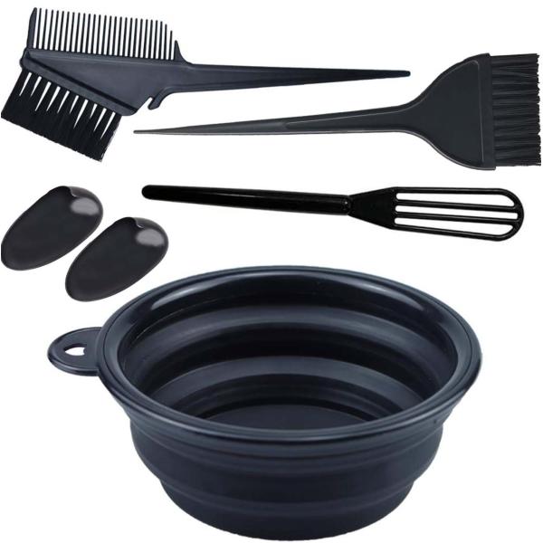 毛染めセット 髪染め セット 5点セット 毛染めブラシセット ヘアカラー 道具 プロ仕様 DIY髪染...