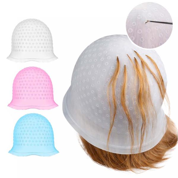 ハイライトキャップ メッシュキャップ 穴あけ不要 ヘアカラー 穴あき セルフメッシュ カラーリング ...