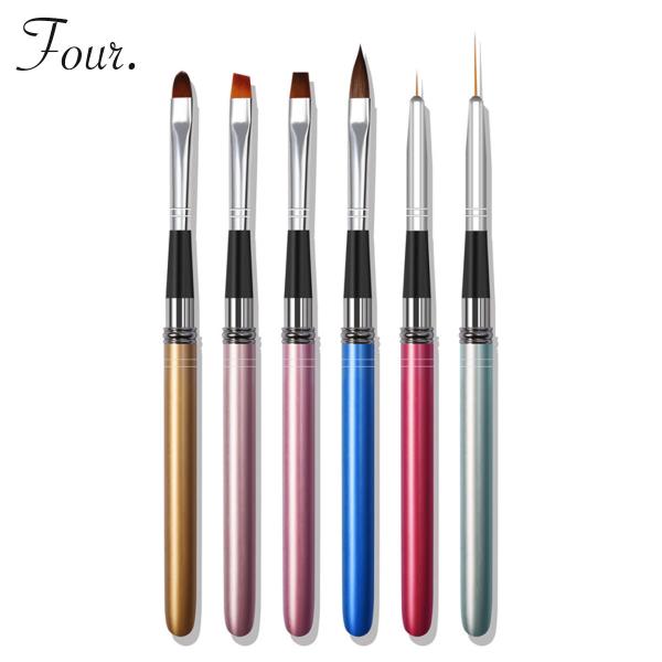 Four. ネイルブラシ YUJIA ジェルネイル ネイルアート セルフネイル レジン ネイルパーツ...