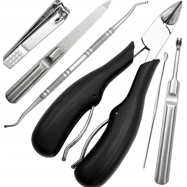 爪ケア 6点セット 甘皮処理 ネイル ニッパー プッシャー セット 爪 ケア キューティクル メタル...