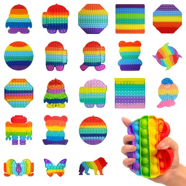 プッシュポップ fidget バブル ストレス解消グッズ スクイーズ玩具 知育 人気 ポップイット ...