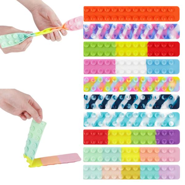 スクイーズポップ  Squidopop Fidget 吸盤 プッシュポップ ストレス解消グッズ スク...