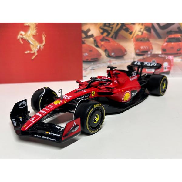 ＜予約品＞　Burago 1/24 Ferrari F1 SF23 2023 Leclerc　ルクレ...
