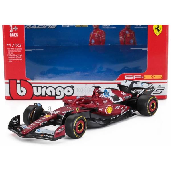 ＜予約品＞　Burago 1/43 Ferrari SF-25 2025 #16 Leclerc　フ...