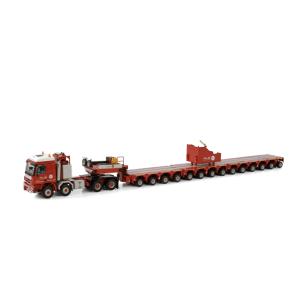 IMC 1/50 SCANIA S-Serie high roof Nooteboom flatbad trailer