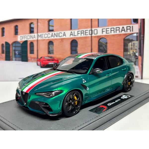 BBR 1/18 Alfa Romeo Giulia GTA　Verde Montreal　トリコロ...