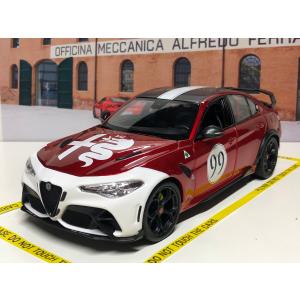 １周年記念セール　Burago 1/18 ALFA ROMEO GIULIA GTAm 2020 Alfa red #99　アルファロメオ　ジュリア　ブラーゴ｜garage-forza