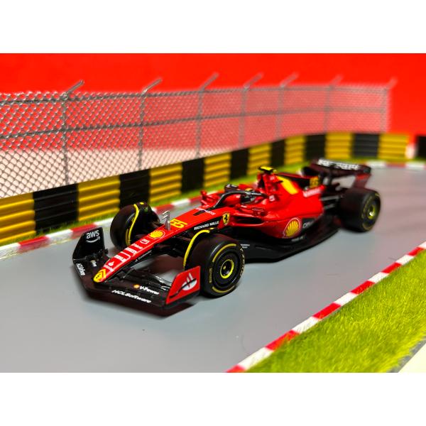 Burago signature 1/43 Ferrari F1 SF-23 #55 POLE PO...