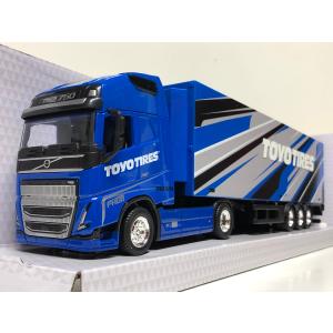 burago 1/43 VOLVO FH16 Globetrotter 750 XXL トレーラー　ブルー　"TOYO TEIRES"　ブラーゴ　ボルボ　日本未発売｜garage-forza