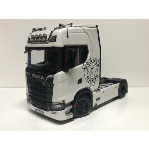 NZG 1/18 Scania V8 730S 4x2 Tractor white with imprint スカニア 
