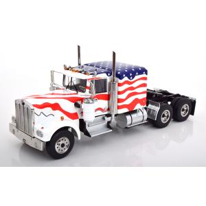 ミニカー 1/18 ROAD-KINGS Kenworth W900 トレーラートラック 1989