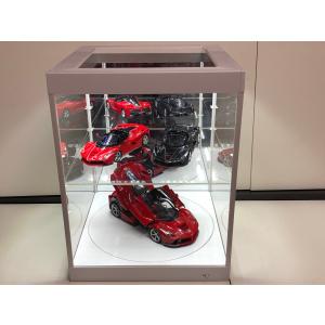 ミニカー ディスプレイケース アクリル製 4段 LED照明付 USB電源 組立