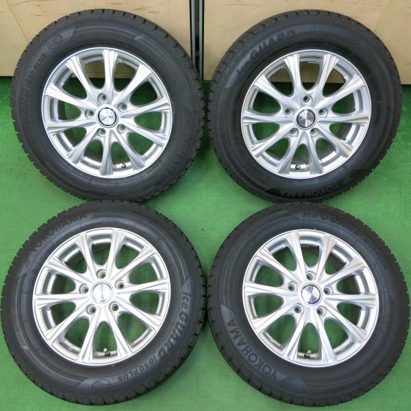 *送料無料* バリ溝！キレイ！ほぼ10分★スタッドレス 195/65R15 ヨコハマ アイスガード ...