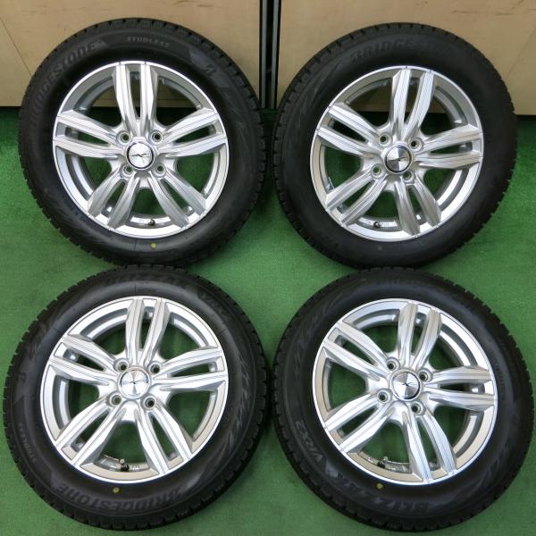 *送料無料* バリ溝！21年！キレイ！ほぼ10分★スタッドレス 155/65R14 ブリヂストン ブ...