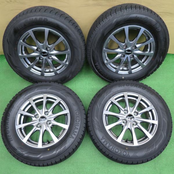 バリ溝！23年！キレイ！9.5分以上★スタッドレス 185/70R14 ヨコハマ アイスガード iG...