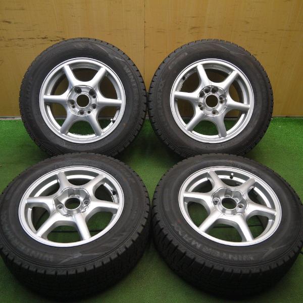 19年！ほぼ10分★スタッドレス 195/65R15 ダンロップ ウインターマックス WM02 社外...