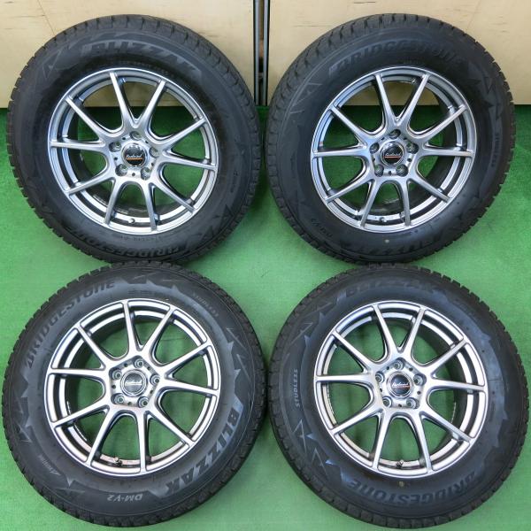 *送料無料* バリ溝！キレイ！9分★スタッドレス 225/65R17 ブリヂストン ブリザック DM...