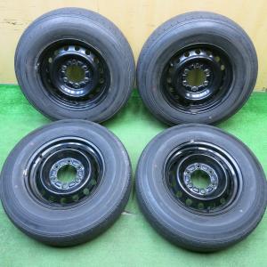 ①中古　送料込み　2本 195/80R15 107L RD613 ブリヂストン エコピア 送料無料 200系 ハイエース 純正 新車外し