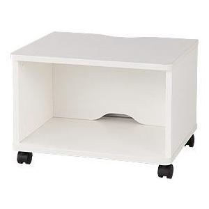 Garage プリンターワゴン 白 AT-054PR プリンターラック ワゴン