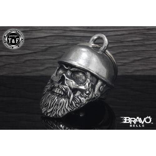 Bravo Bells(ブラボーベル) Helmet Skull Biker Bell(ヘルメットス...