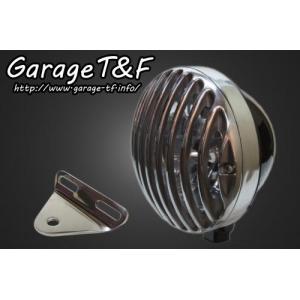 ドラッグスター400　5.75インチバードゲージヘッドライト(ブラック/ポリッシュ)&ライトステー(タイプA)KIT｜garage-tf