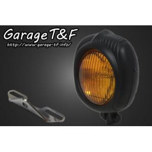 ドラッグスター400　エレクトロライン54レプリカヘッドライト(ブラック)&ライトステー(タイプB)KIT｜garage-tf