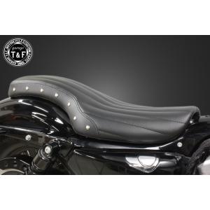 スポーツスター用　T&F ダブルシート(タックロール) SPORTSTER スポーツスター専用 コブラシート(タックロール