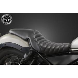 レブル レブル250 ガンファイターシート(スムース)BK/BK : Garage T&F