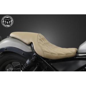 レブル レブル250 ガンファイターシート(スムース)BK/BK : Garage T&F